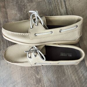 Reel Legends Authentic Foot Wear DRIFTER Leather Loafers Boat Men's Size 10.5